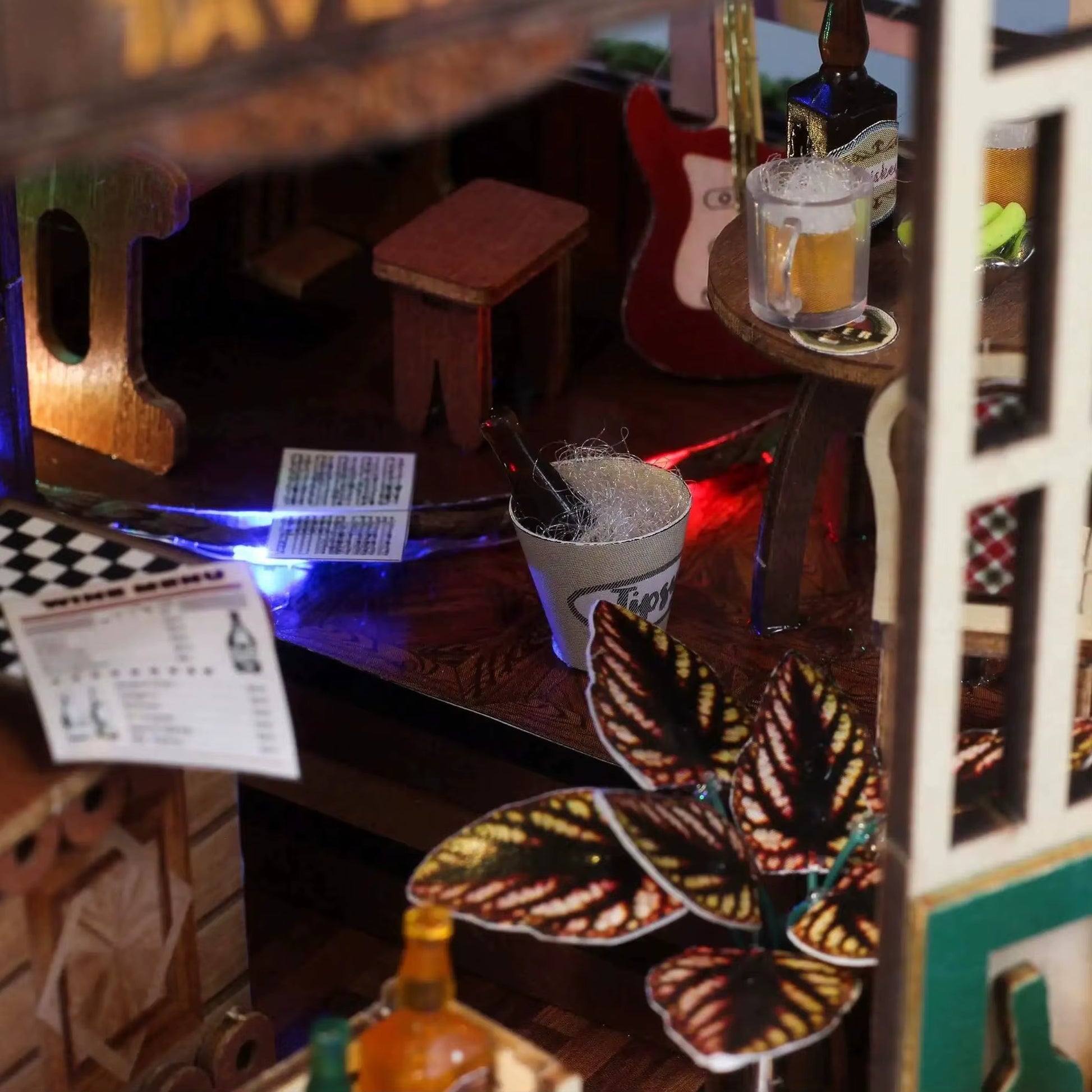 Kit De Construction DIY De La Boutique De Taverne, Modèle À Assembler, Maison En Bois Faite À La Main, Jouet De Décoration, Puzzle 3D, Cadeau D'Anniversaire