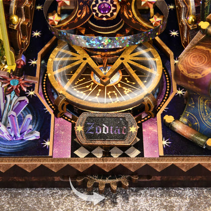 Kit De Coin Livre Douze Constellations 3D, Puzzle En Bois, Bibliothèque Faite À La Main, Modèle De Maison De Poupée, Serre-Livres, Décoration De La Maison