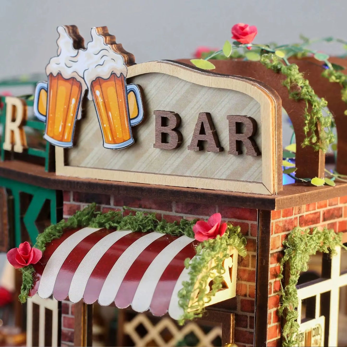Kit De Construction DIY De La Boutique De Taverne, Modèle À Assembler, Maison En Bois Faite À La Main, Jouet De Décoration, Puzzle 3D, Cadeau D'Anniversaire