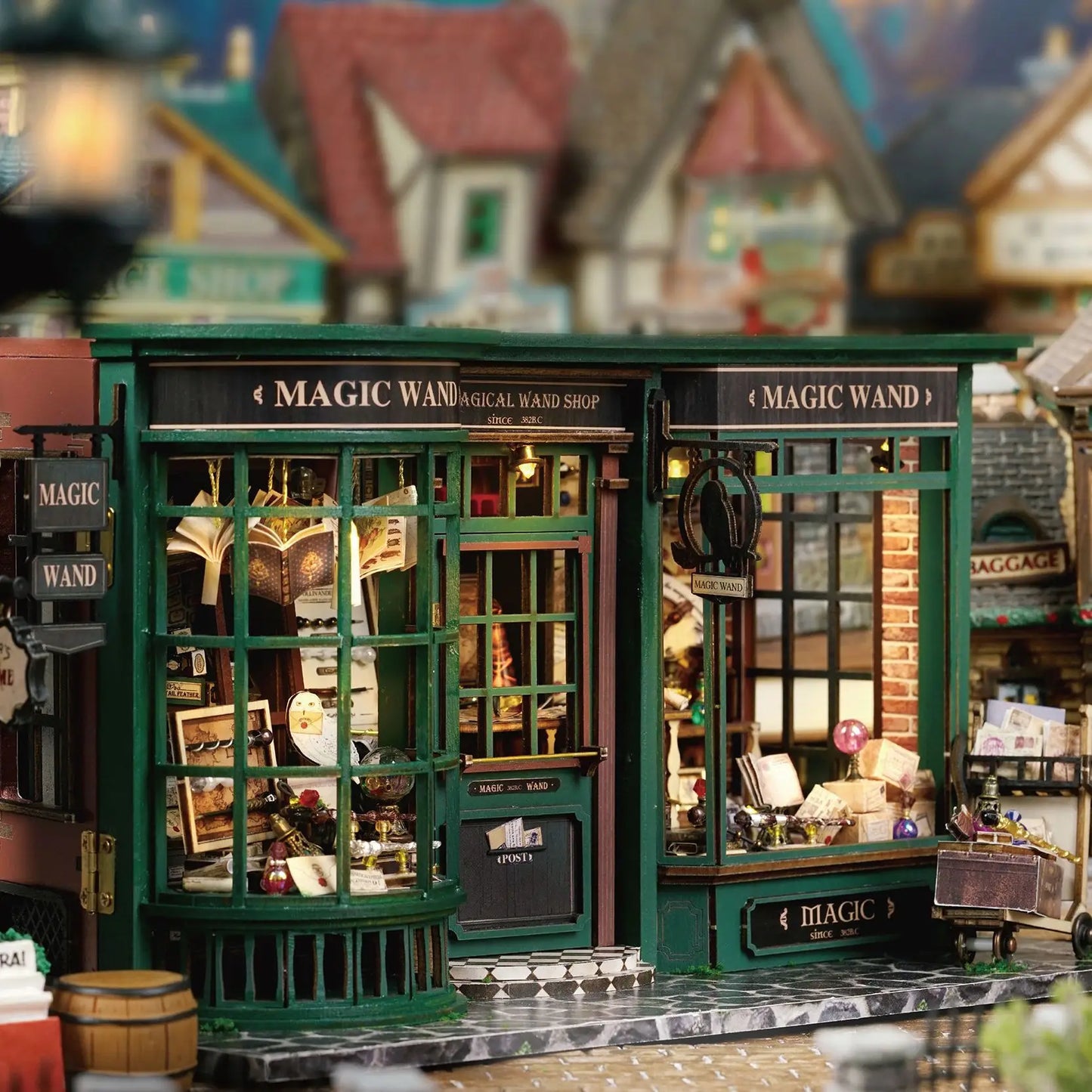 Magie Boutique Bricolage Maison De Poupée En Bois Miniature Maison De Poupée Kit Avec Meubles Roombox Rétro Maison Modèle Jouet Pour Enfants Cadeau