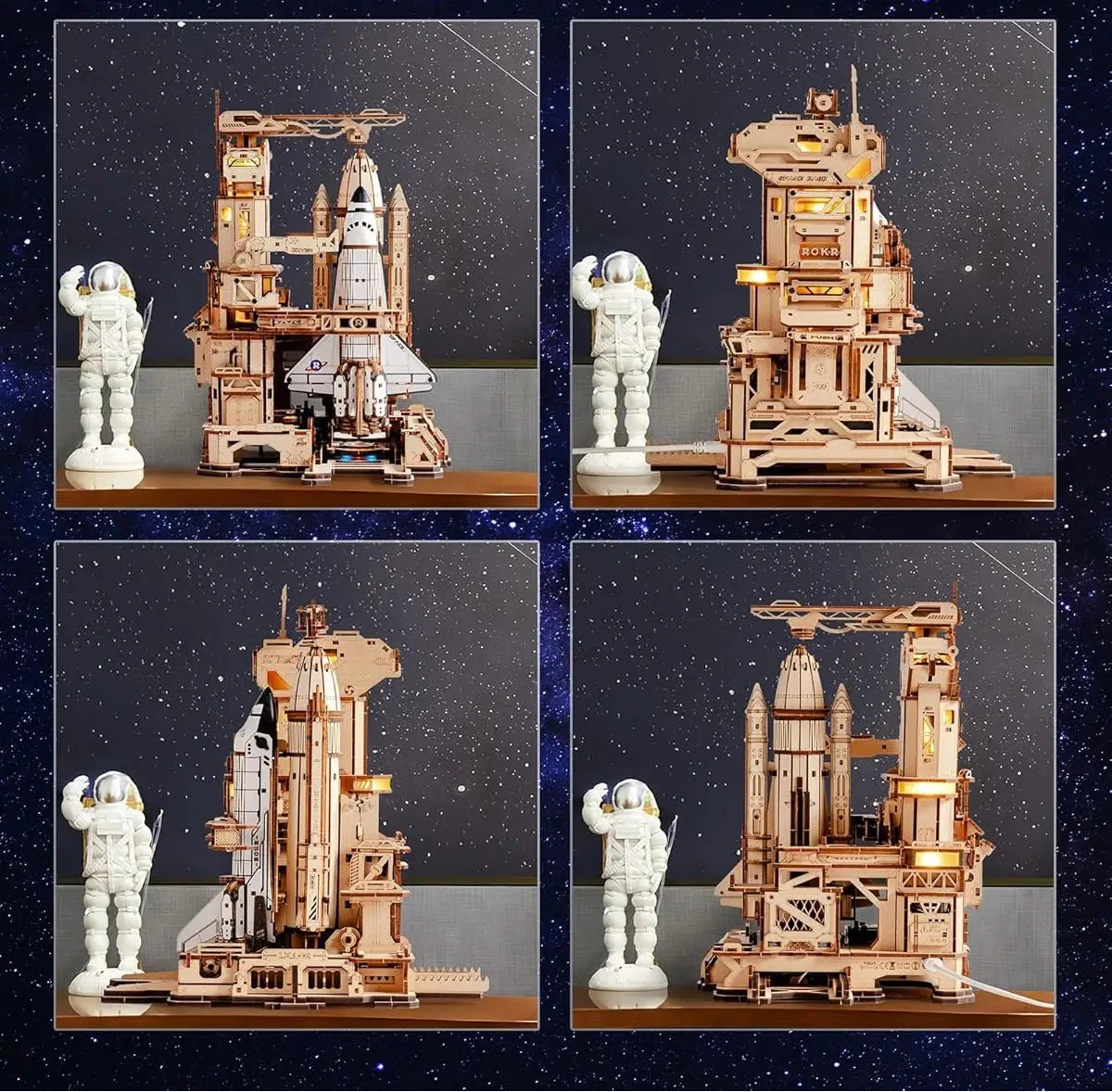 Rokr – Puzzle 3D En Bois, Kits De Modèles De Navette Spatiale Pour Adultes Pour Construire Le Jouet STEM, Cadeau LKA02