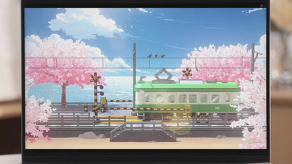 Tram Sakura – Scène Miniature Animée