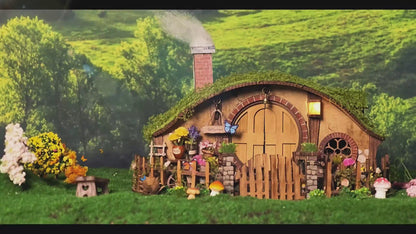 Maison Hobbit Enchantée – Diorama Lumineux